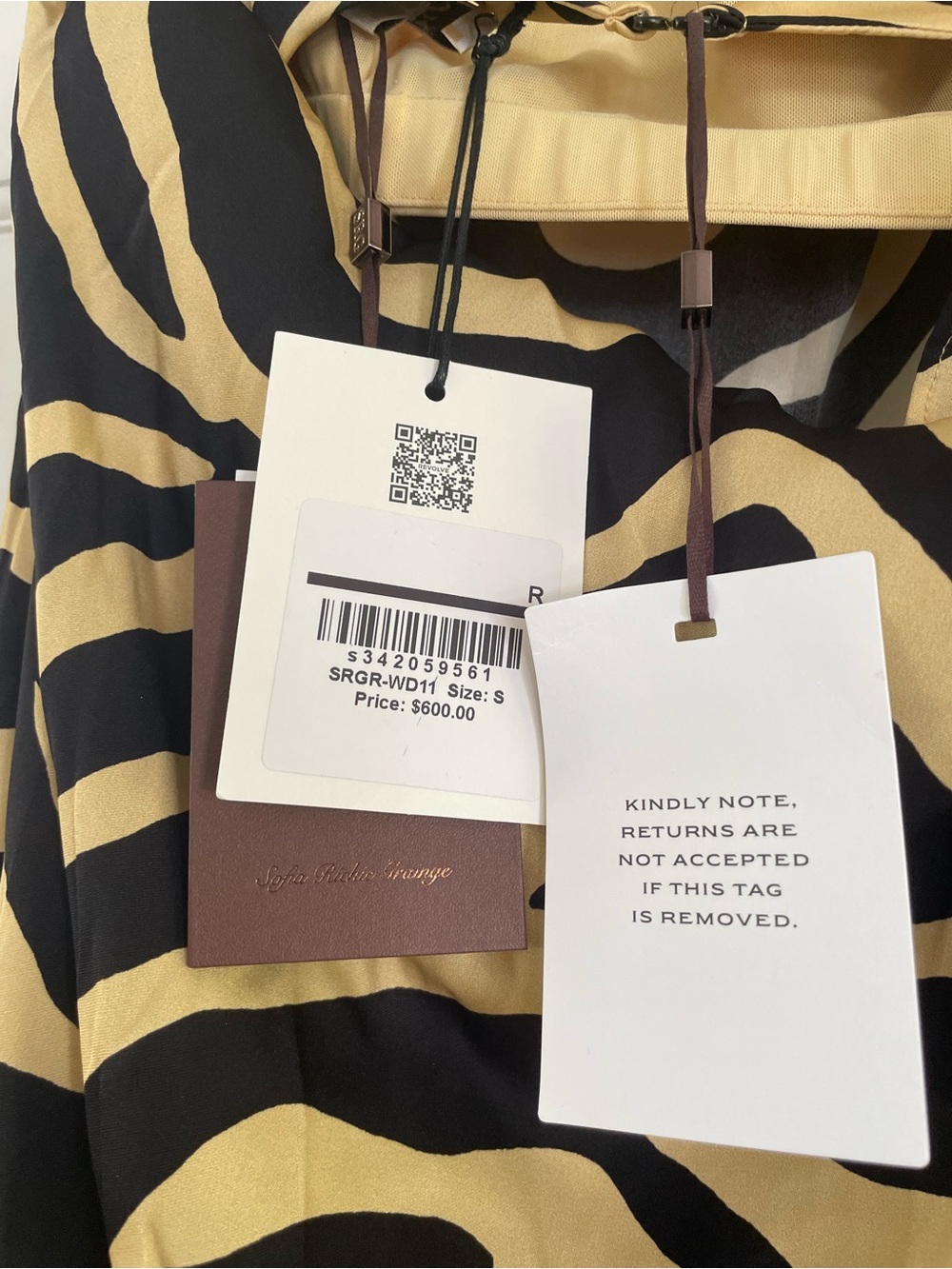 SRG Sloan Silk Dress‎ in Zebra Print - Picture 8 of 9